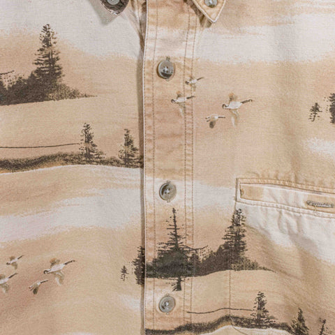 Woolrich Wilderness Duck Geese AOP Button Down Shirt