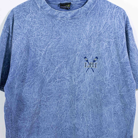 LBI Long Beach Island T-Shirt Overdyed Stone Wash Copa Banana