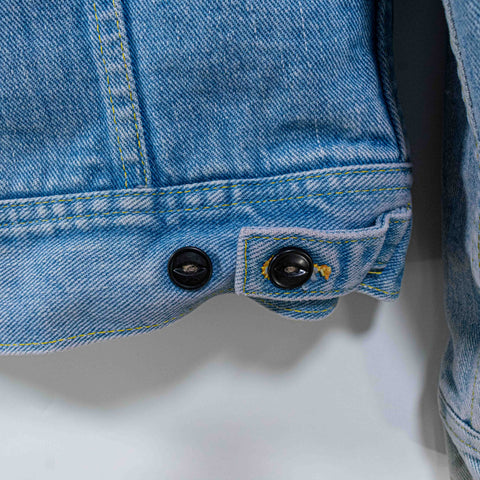 LEE Storm Rider Sherpa Lined Denim Jacket Union Made in USA