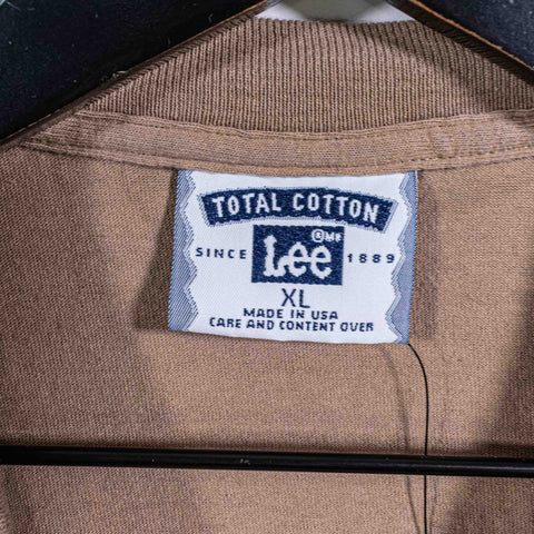 LEE Tonal Brown T-Shirt Broder Bros Promo