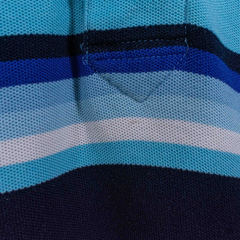 Karl Kani Gold Striped Layered Polo Shirt Long Sleeve