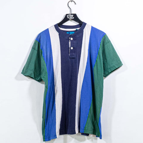 Surf Skate Striped Henley T-Shirt Blueprint