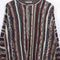 Textured 3D Hip Hop Biggie Striped Sweater Florence Tricot