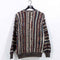 Textured 3D Hip Hop Biggie Striped Sweater Florence Tricot