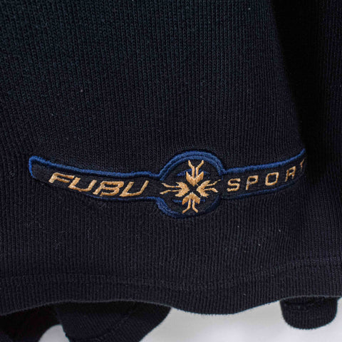 FUBU The Collection Striped Sweater Hip Hop Baggy