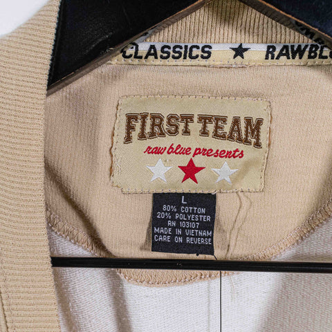 Raw Blue First Team Athletics Baseball T-Shirt