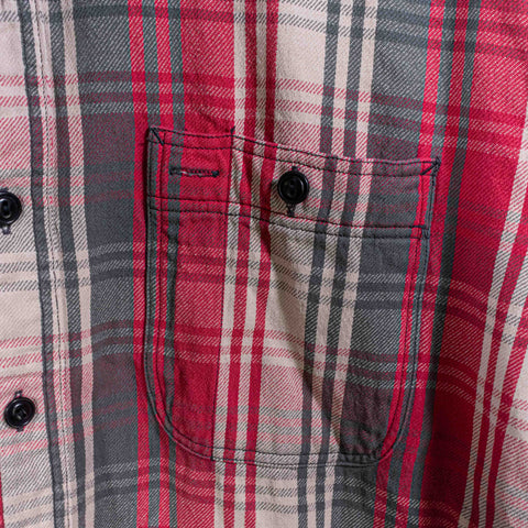 RRL Double RL Ralph Lauren Distressed Flannel Button Shirt