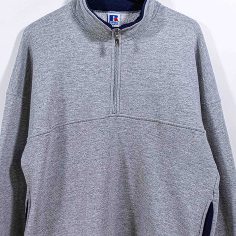 Russell Athletic Blank 1/4 Zip Sweatshirt Made in USA