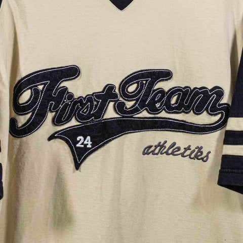 Raw Blue First Team Athletics Baseball T-Shirt