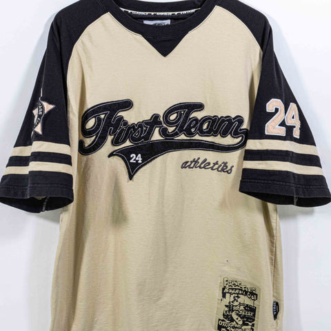 Raw Blue First Team Athletics Baseball T-Shirt