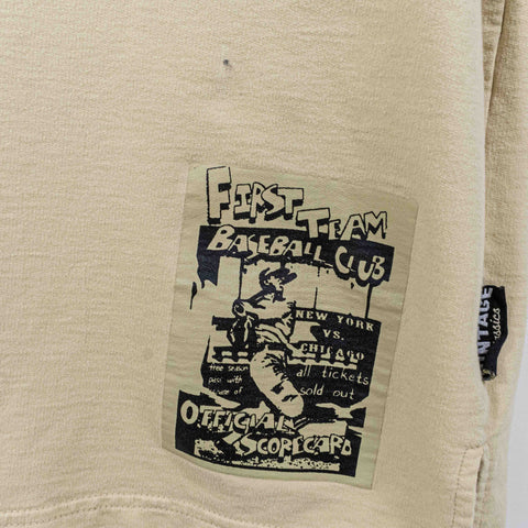 Raw Blue First Team Athletics Baseball T-Shirt