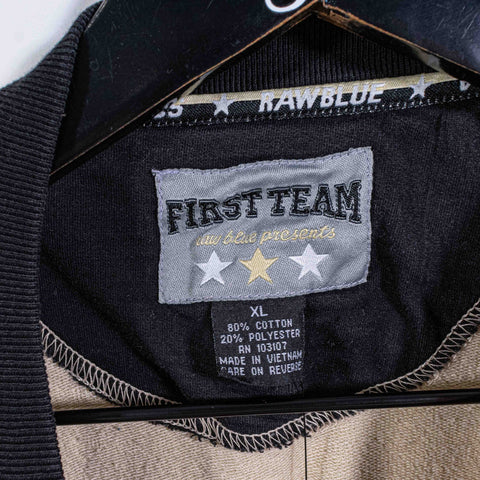 Raw Blue First Team Athletics Baseball T-Shirt