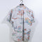 Oceana Liberty House 1/4 Button Hawaiian Shirt Pullover Floral Tiki Luau