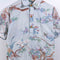 Oceana Liberty House 1/4 Button Hawaiian Shirt Pullover Floral Tiki Luau