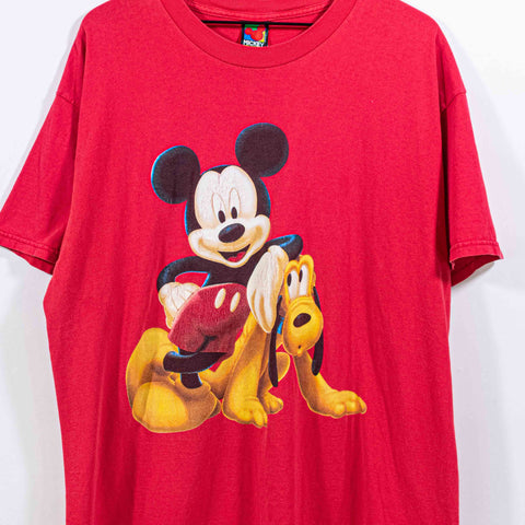 Mickey Mouse & Pluto Big Print T-Shirt Disney Mickey Unlimited