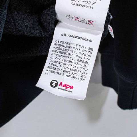 AAPE by Bape Zip Hoodie Sweatshirt Spell Out