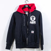 AAPE by Bape Zip Hoodie Sweatshirt Spell Out