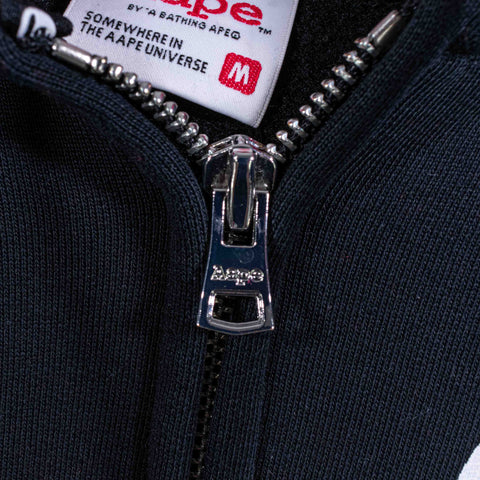 AAPE by Bape Zip Hoodie Sweatshirt Spell Out