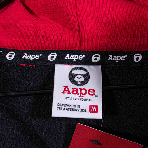 AAPE by Bape Zip Hoodie Sweatshirt Spell Out