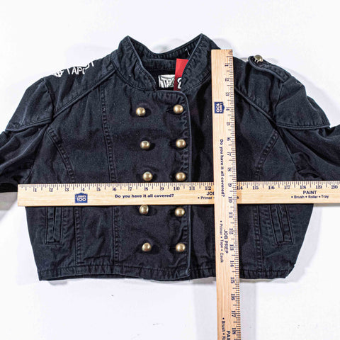 TAPOUT AOP Cropped Military Jacket