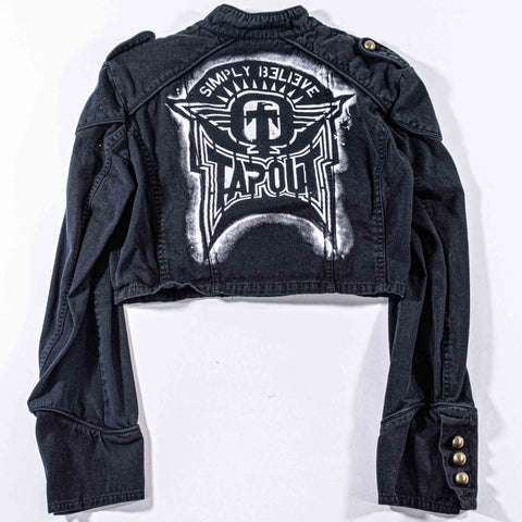TAPOUT AOP Cropped Military Jacket