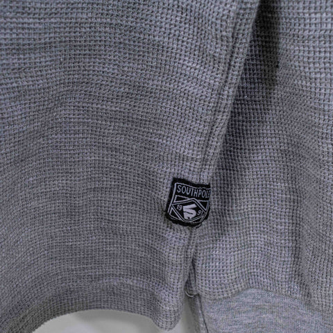 SouthPole Tiger Waffle Thermal T-Shirt Long Sleeve Rhinestone