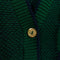 Textured 3D Hip Hop Biggie Striped Cable Knit Cardigan Sweater