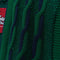 Textured 3D Hip Hop Biggie Striped Cable Knit Cardigan Sweater