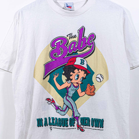 Betty Boop Baseball T-Shirt The Babe A League of Her Own
