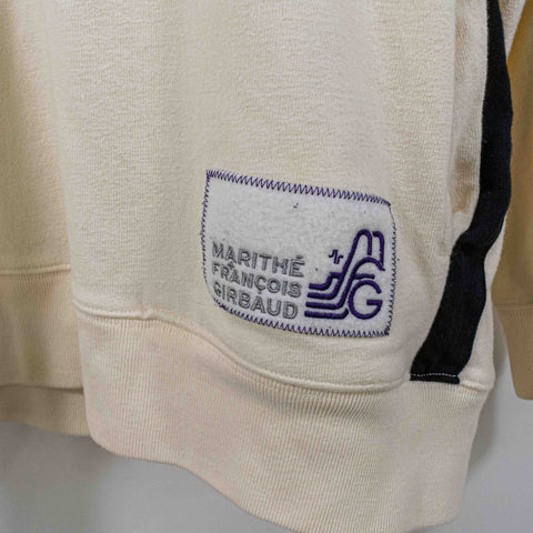 Marithe Francois Girbaud 1/4 Zip Hoodie Sweatshirt Hip Hop