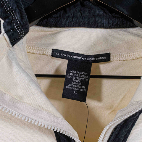 Marithe Francois Girbaud 1/4 Zip Hoodie Sweatshirt Hip Hop