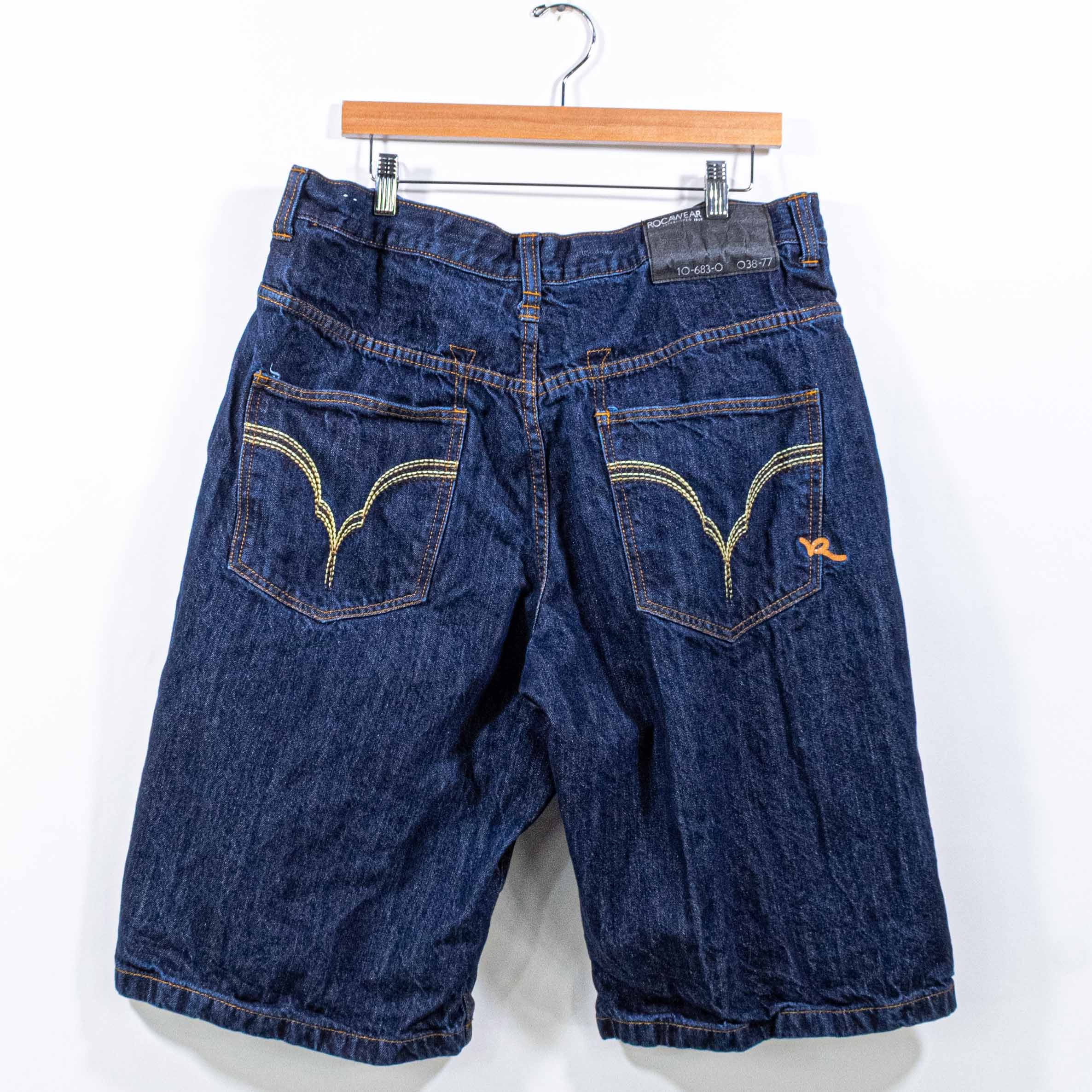 Y2k ROCAWEAR baggy relaxed shops jorts denim jean shorts