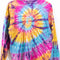 Spiral Tye Dye Distressed T-Shirt Long Sleeve Hippie Grunge