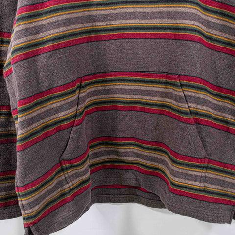 Pendleton Striped Henley Hoodie Sweatshirt Beach Outdoors