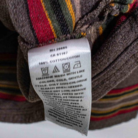 Pendleton Striped Henley Hoodie Sweatshirt Beach Outdoors