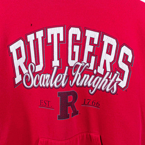 Rutgers University Hoodie Sweatshirt Jansport Distressed