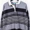 Thatcher & Cross Striped Rugby Polo Shirt Long Sleeve