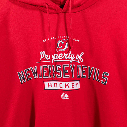 New Jersey Devils NHL Hoodie Sweatshirt Majestic Hockey