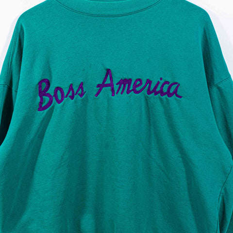 Boss American Script Spell Out Sweatshirt