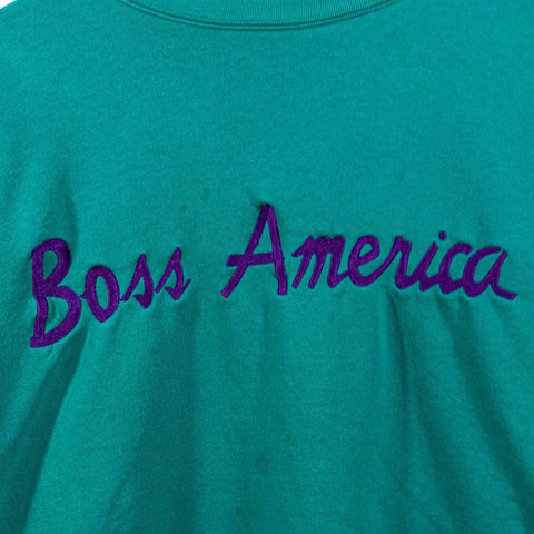 Boss American Script Spell Out Sweatshirt