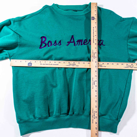 Boss American Script Spell Out Sweatshirt
