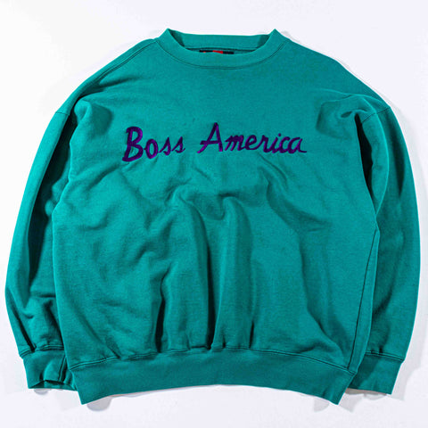 Boss American Script Spell Out Sweatshirt