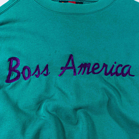 Boss American Script Spell Out Sweatshirt