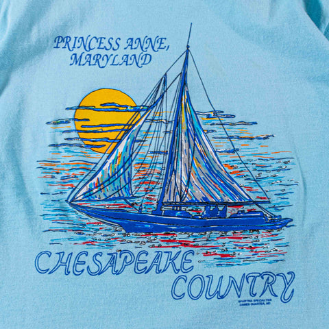 Princess Anne Maryland Chesepeake Country Sailboat T-Shirt