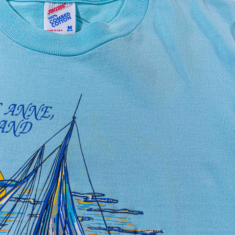 Princess Anne Maryland Chesepeake Country Sailboat T-Shirt