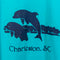 Charleston South Carolina Dolphin T-Shirt Single Stitch