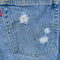 Levis 501 Button Fly Distressed Jeans Repaired Raw Hem