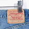 Levis 501 Button Fly Distressed Jeans Repaired Raw Hem