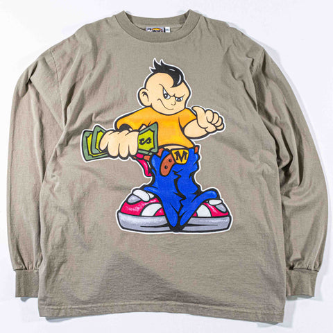 Funky Menace T-Shirt Long Sleeve Hip Hop Skater