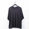 Black Blank Pocket T-Shirt Single Stitch Todays News